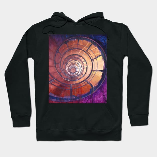 Spiral Staircase Hoodie by BethDAngelo